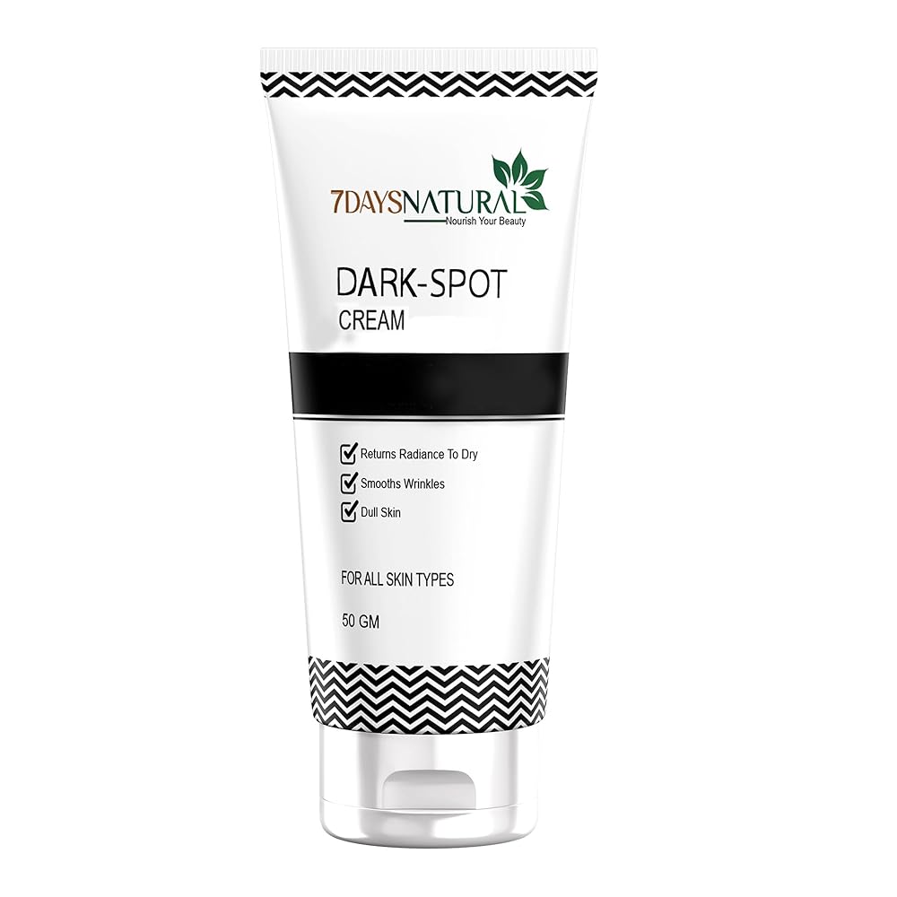 7 DAYS Natural Dark Spot Corrector For Face Cream| Helps Reducing Dark Spots & Acne Marks | For A Refreshed & Brighter Skin(50 Gm)