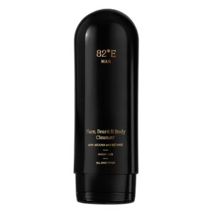 82°E Face, Beard And Body Woody Oud Cleanser For Men (200 ml) - 82°E