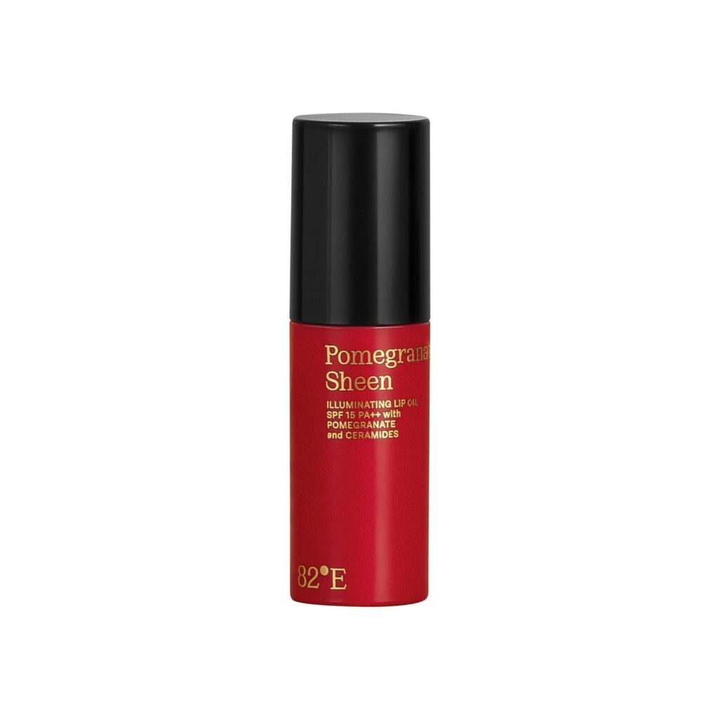 82°E Pomegranate Sheen SPF 15 PA++ Illuminating Lip Oil with Pomegranate and Ceramides (6 ml) - 82°E