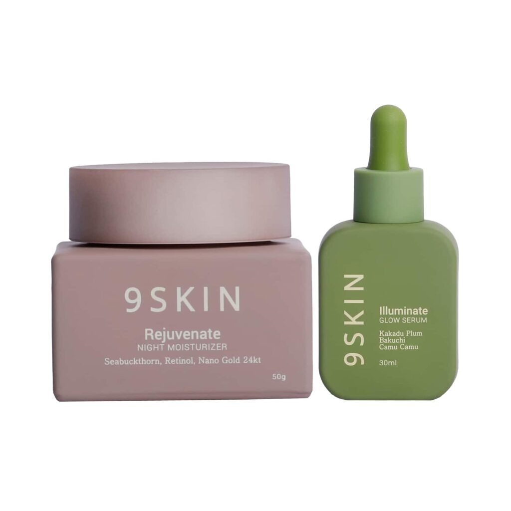 9Skin Rejuvenate Night Cream and Skin Glow Serum Duo - 9Skin