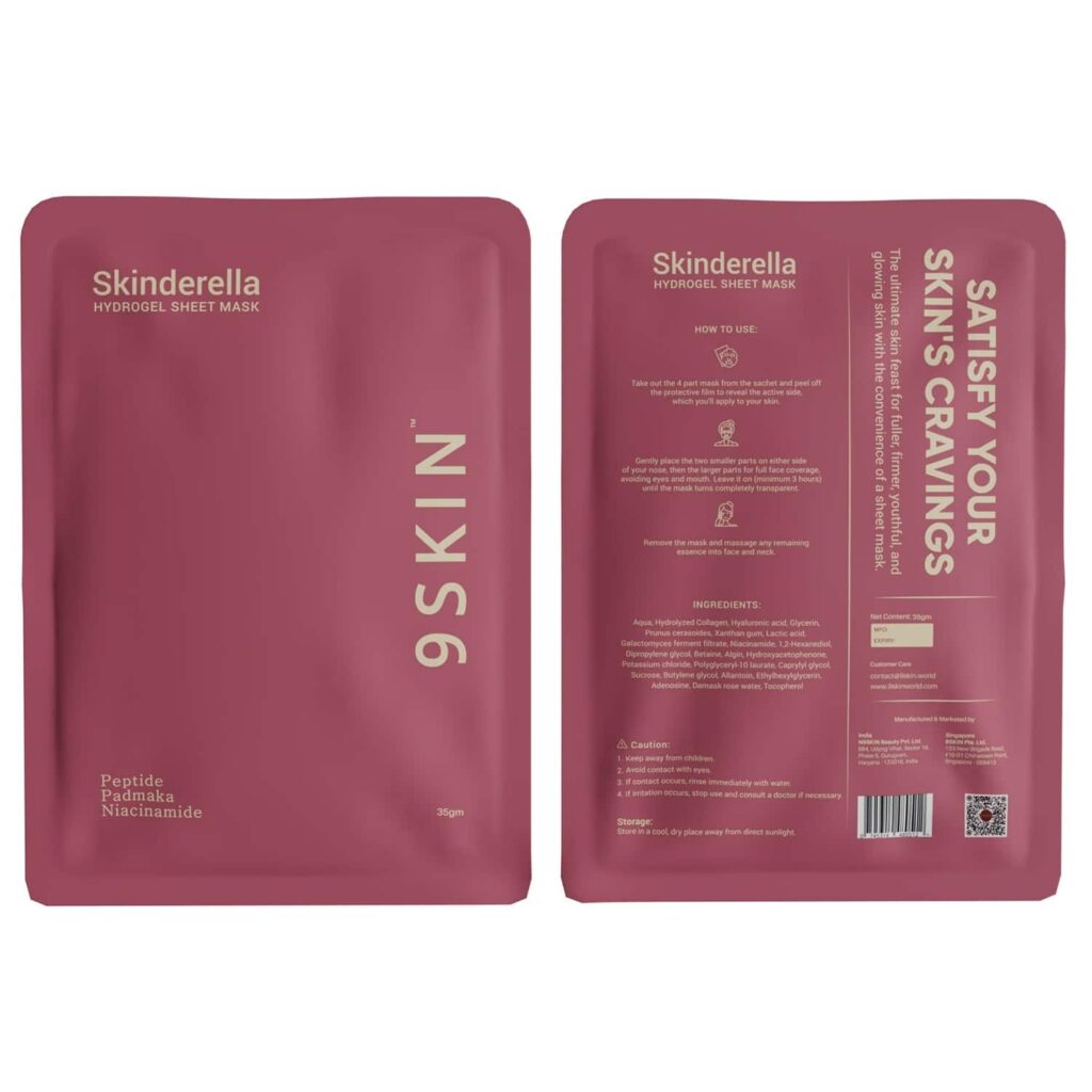 9Skin Skinderella Hydrogel Sheet Mask (35 g) - 9Skin