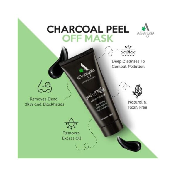 Aaranyaa Activated Charcoal Peel of Mask (100g) - Aaranyaa