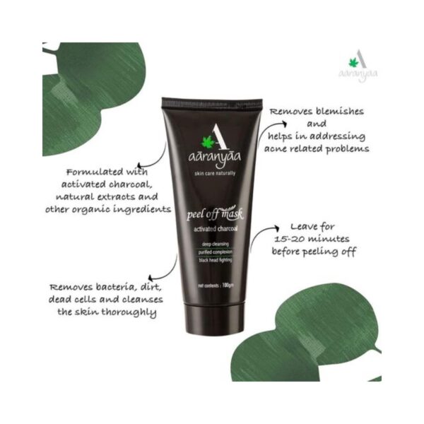 Aaranyaa Activated Charcoal Peel of Mask (100g) - Aaranyaa