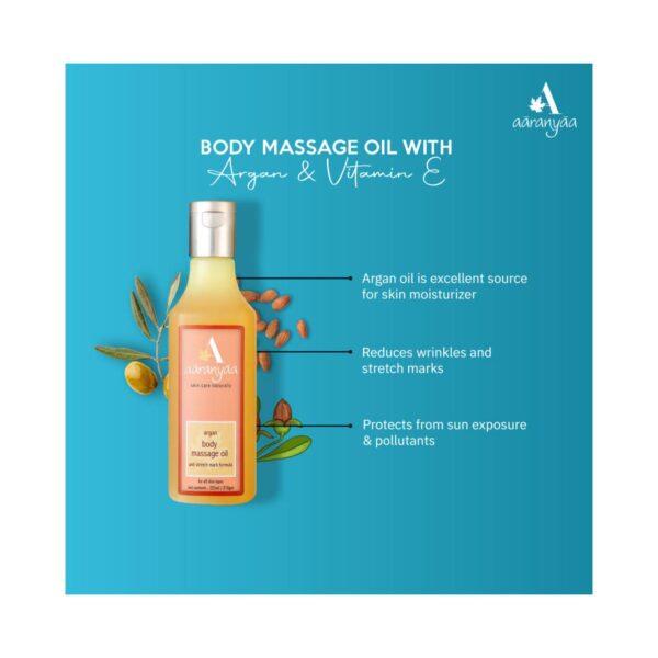 Aaranyaa Argan Body Massage Oil (225ml) - Aaranyaa