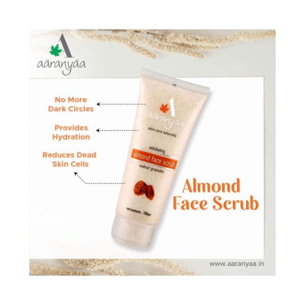 Aaranyaa Exfoliating Almond Face Scrub (100g) - Aaranyaa