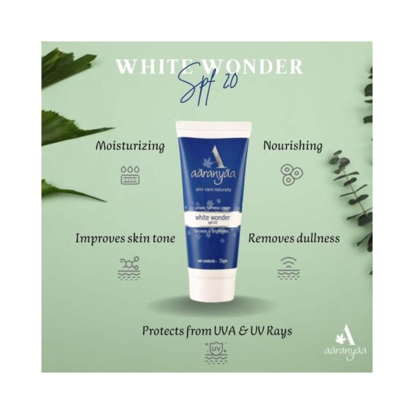 Aaranyaa Fairness Cream White Wonder SPF 20 (55g) - Aaranyaa