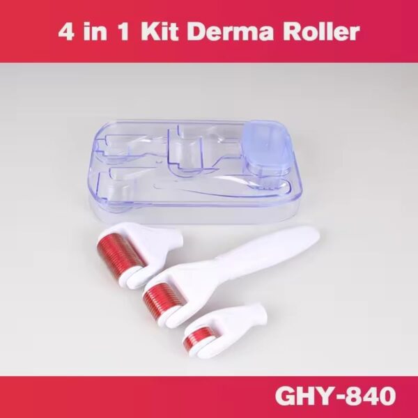 Acne Scarring titanium derma roller 4 in 1 dermaroller 1.5mm Hair Growth & Hair Care | Minimize Hair Fall | User-Friendly, Safe & Effective