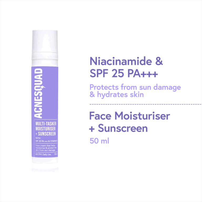 Acne Squad Multi-Tasker Moisturiser + SPF 25 Pa+++ (50ml) - Acne Squad