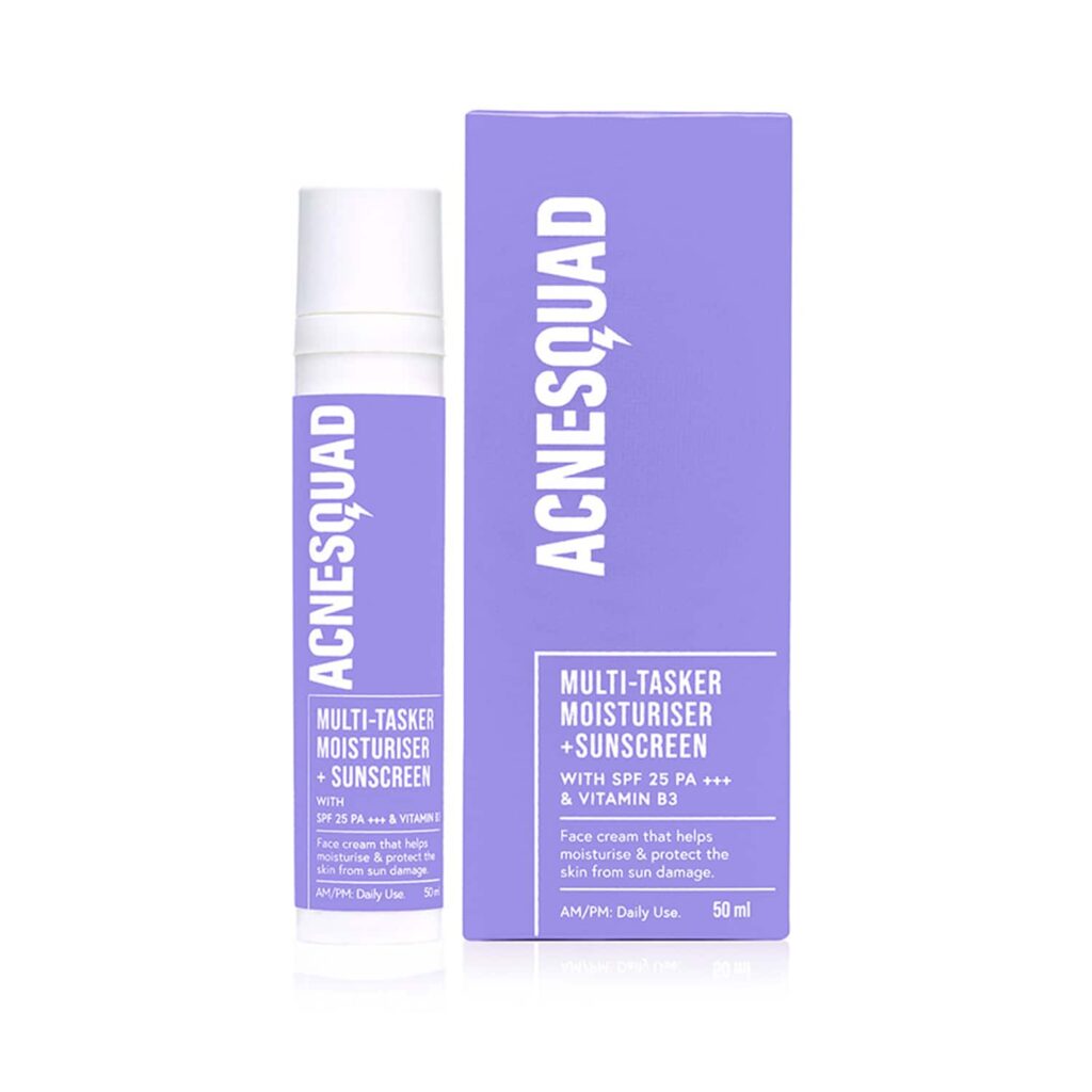 Acne Squad Multi-Tasker Moisturiser + SPF 25 Pa+++ (50ml) - Acne Squad