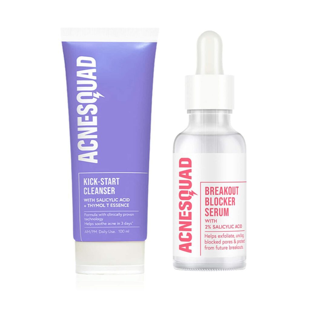 Acne Squad Salicylic Acid Cleanser & 2% Salicylic Acid Serum Combo - Acne Squad