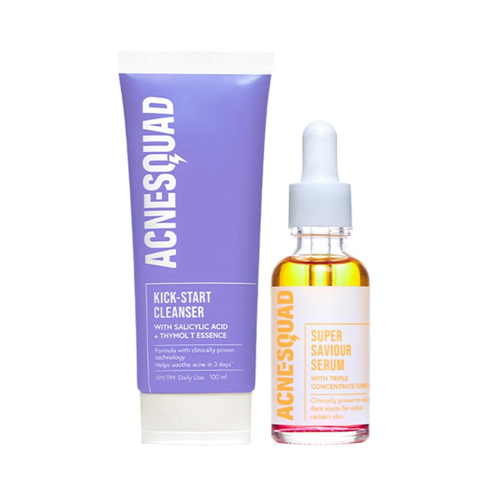 Acne Squad Salicylic Acid Cleanser & Post Breakout Serum Combo - Acne Squad