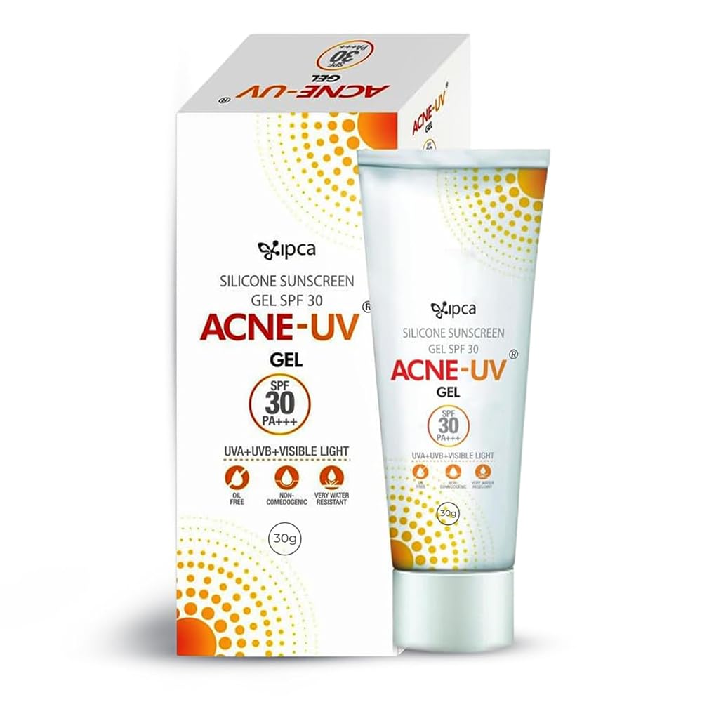 Acne-UV Gel Sunscreen SPF 30 PA+++ | Sunscreen for Oily Skin Women & Men | Non-Comedogenic Sunscreen | Silicone Gel | Visible Light Protection | Water Resistant | Suitable for...