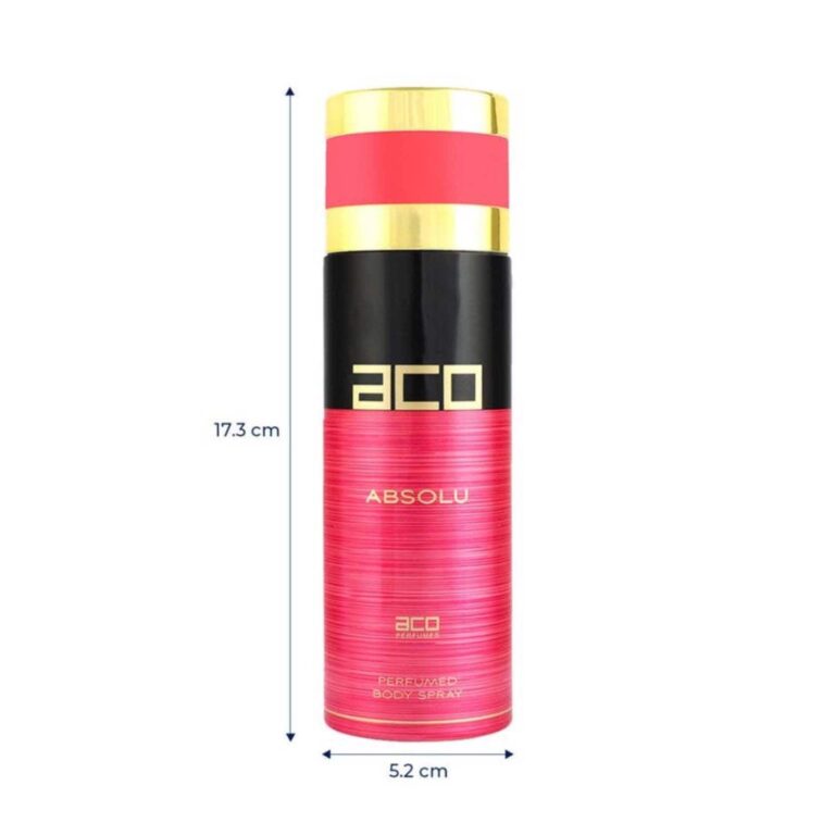 ACO Perfumes Absolu Perfumed Body Spray - (200ml) - ACO Perfumes