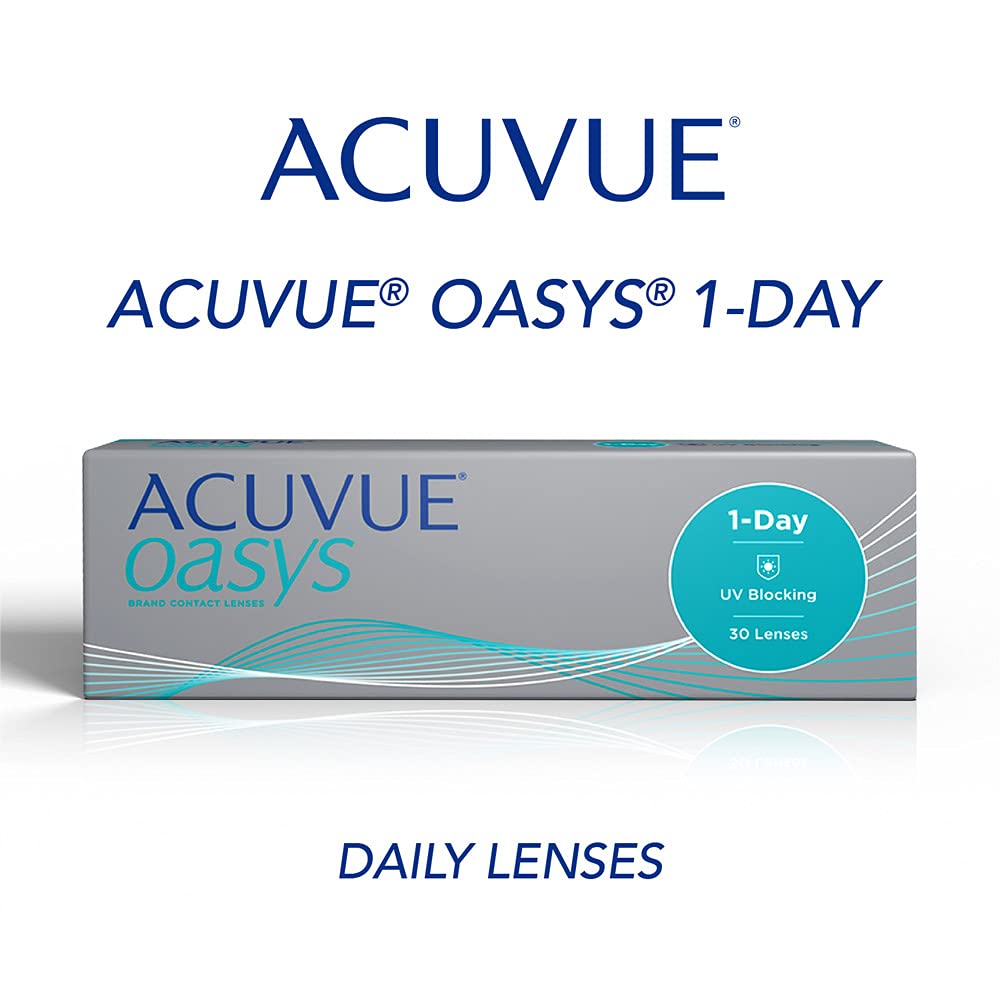 ACUVUE - Oasys 1-Day Daily Disposable Contact Lenses (-2, Clear, Pack of 30 lenses) | From Johnson&Johnson
