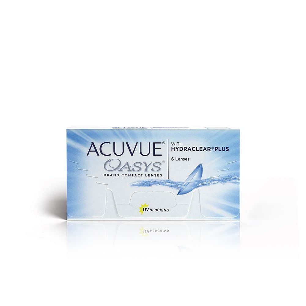 ACUVUE - Oasys with Hydraclear Plus - Two Week Reusable Contact Lenses (-3, Clear, Pack of 6 lenses) | From Johnson&Johnson
