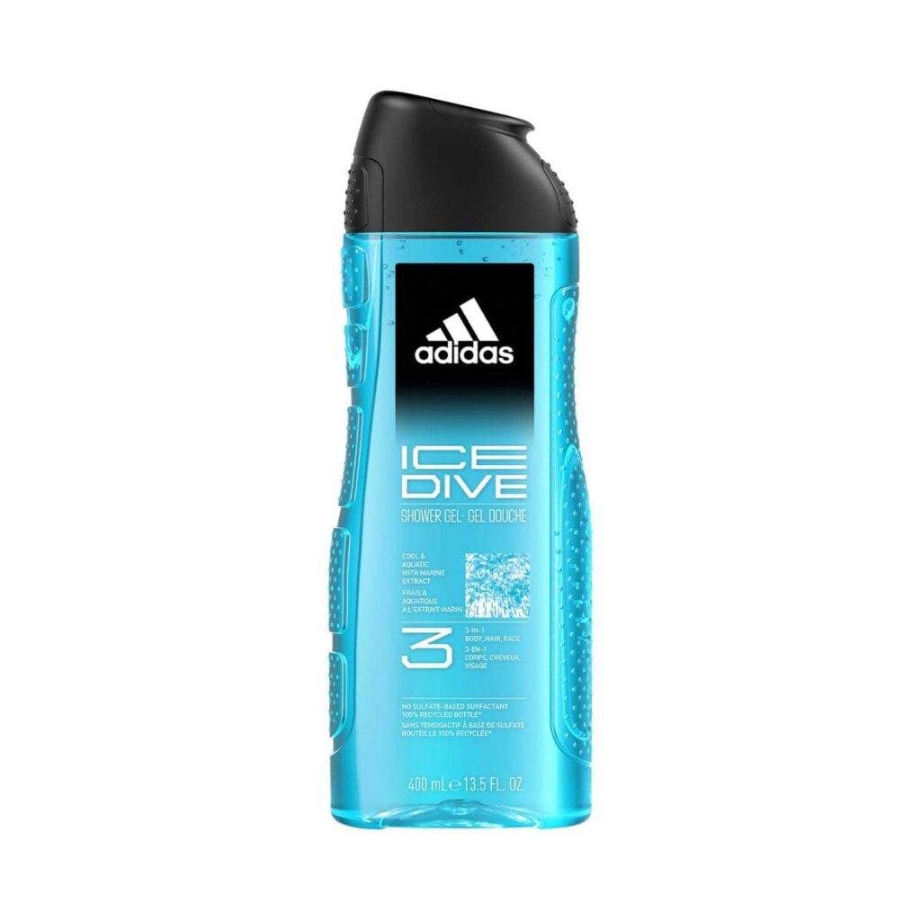 Adidas Ice Dive 3-In-1 Shower Gel For Men (400 ml) - Adidas