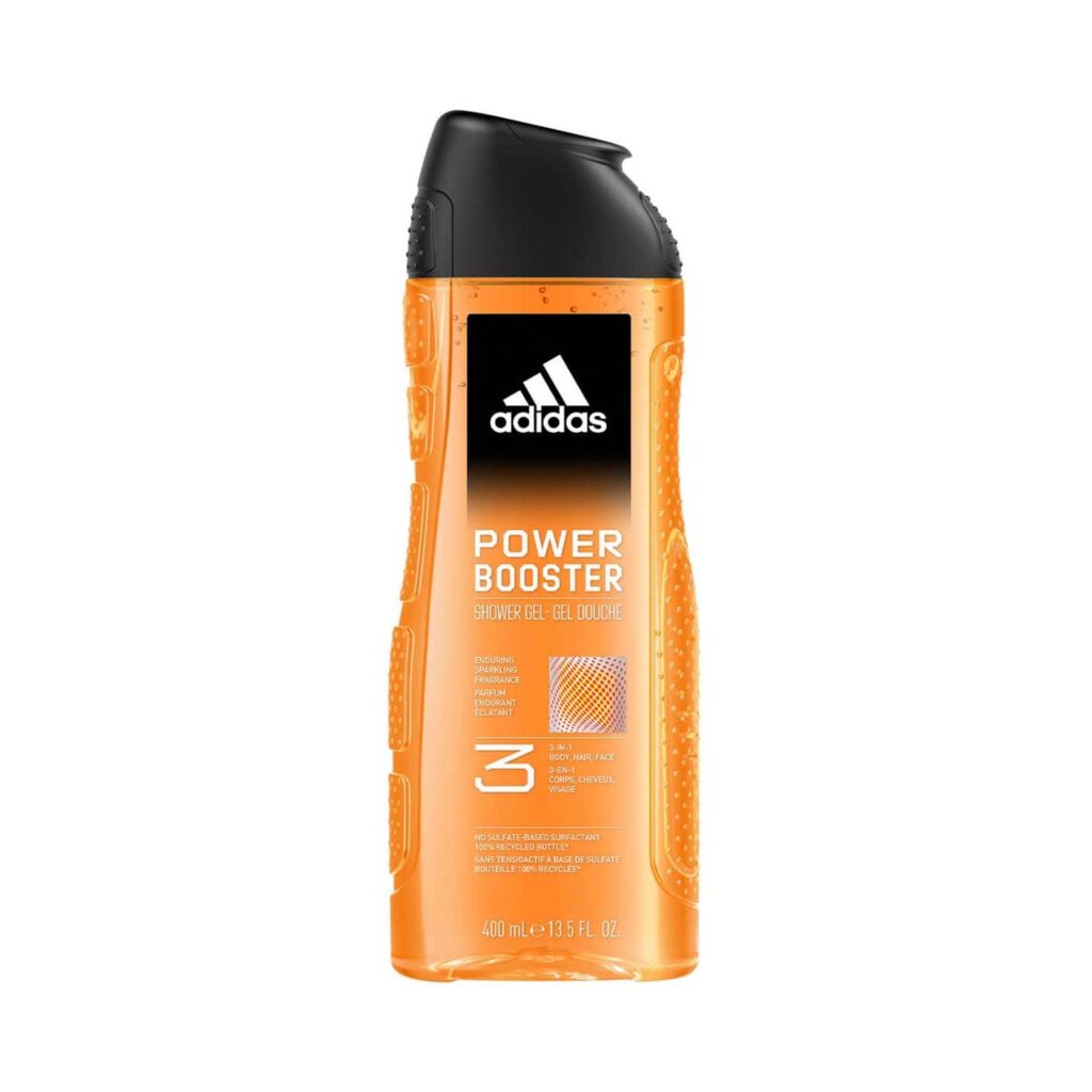 Adidas Power Booster 3-In-1 Shower Gel For Men (400 ml) - Adidas