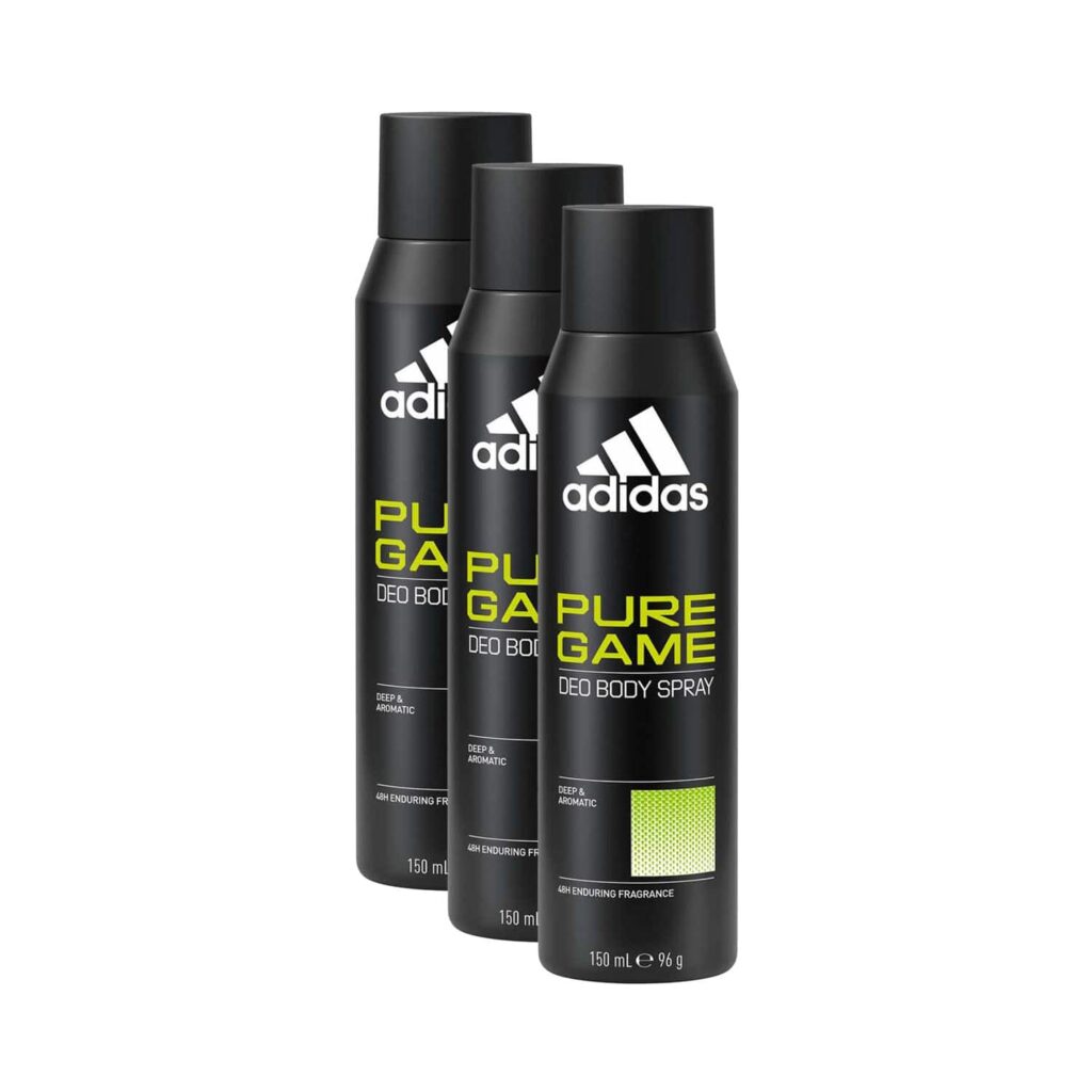 Adidas Pure Game Deo Body Spray Pk3 - Adidas