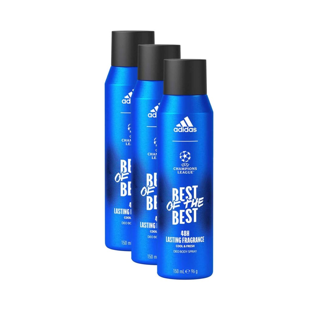 Adidas UEFA Best Deo Body Spray Pk3 - Adidas