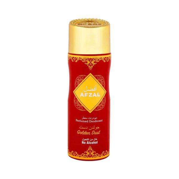 Afzal Non Alcoholic Golden Dust Deodorant (200ml) - Afzal