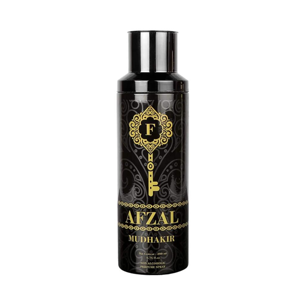 Afzal Non Alcoholic Mudhakir Deodorant (200ml) - Afzal