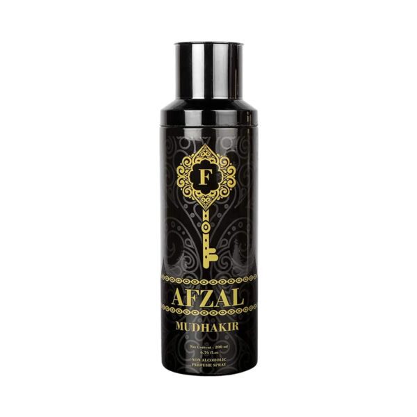 Afzal Non Alcoholic Mudhakir Deodorant (200ml) - Afzal
