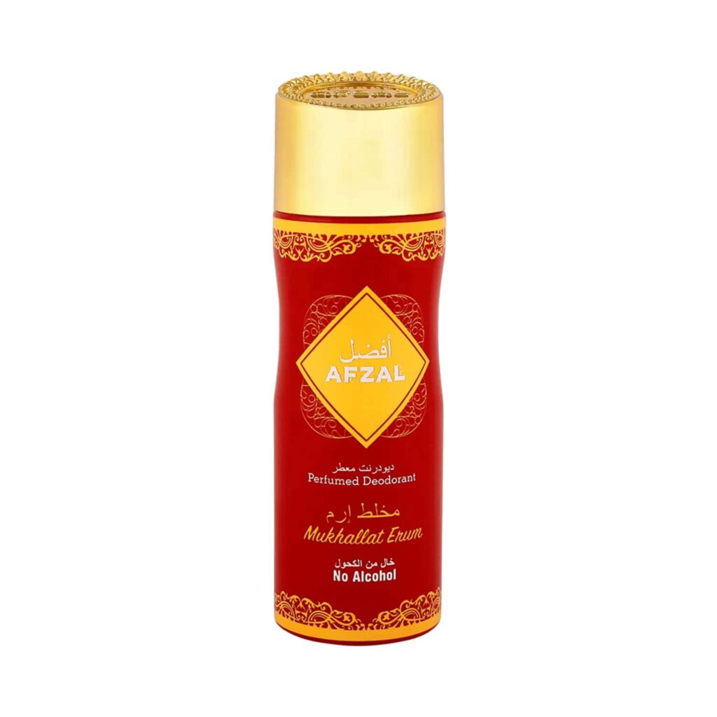 Afzal Non Alcoholic Mukhallat Erum Deodorant (200ml) - Afzal