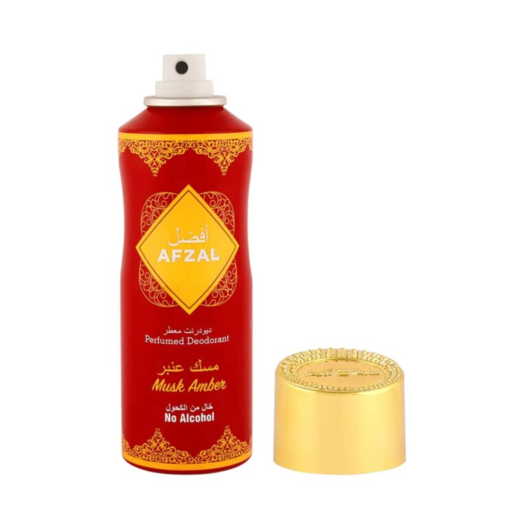 Afzal Non Alcoholic Musk Amber Deodorant (200ml) - Afzal