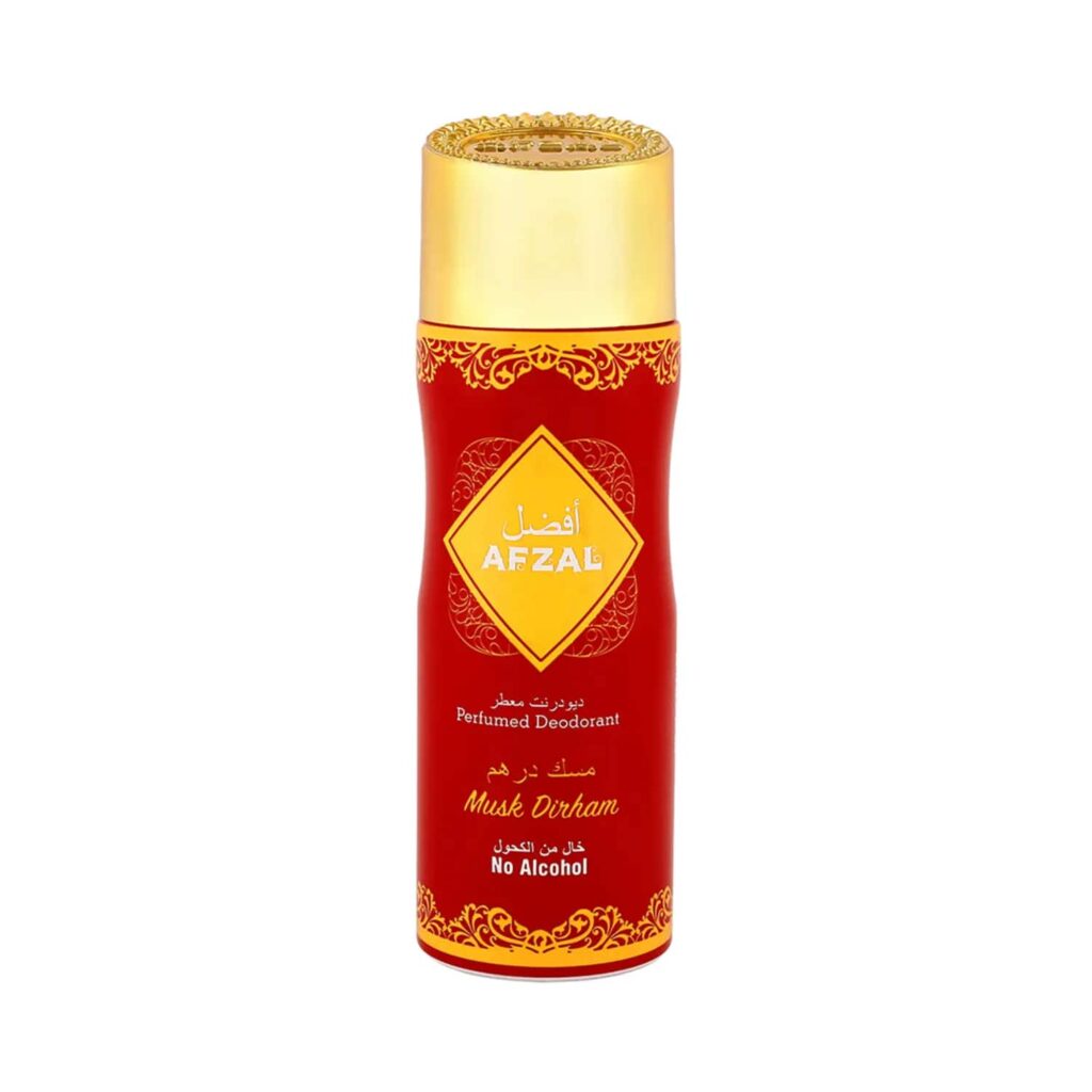 Afzal Non Alcoholic Musk Dirham Deodorant (200ml) - Afzal