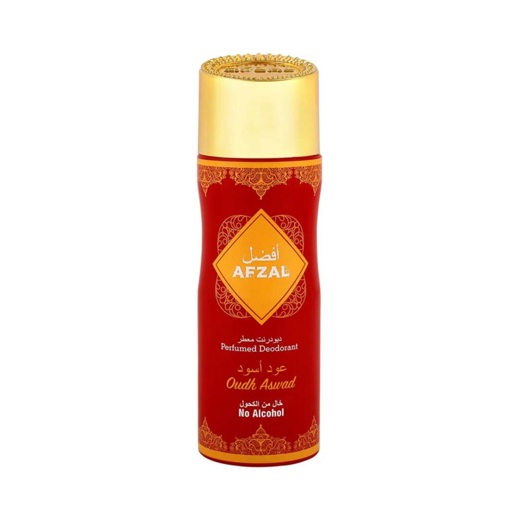 Afzal Non Alcoholic Oud Aswad Deodorant (200ml) - Afzal