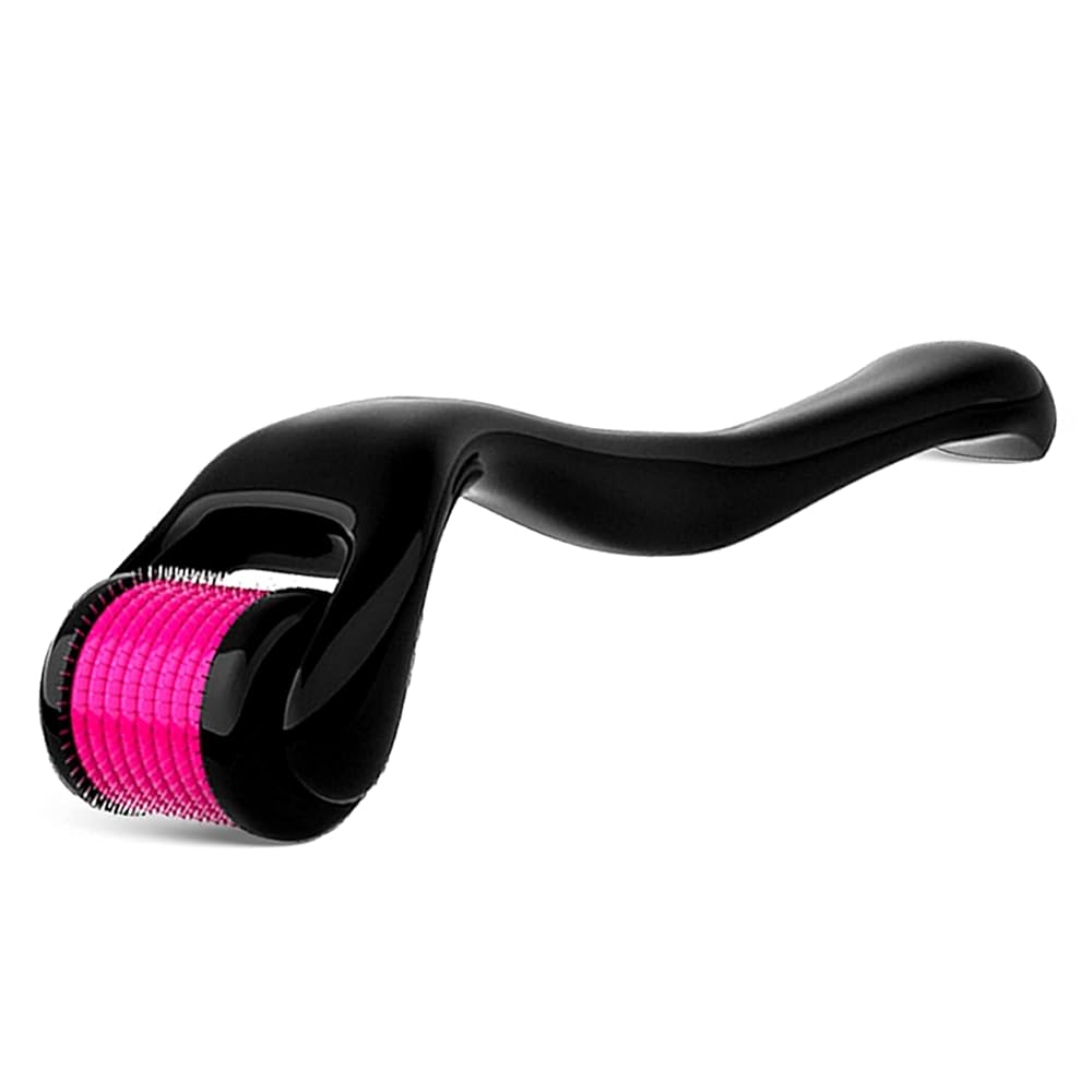 Airlife Derma Roller with 540 Titanium Alloy Micro Needles 0.5 mm Suitable for Beard Also Reduces Hair Fall Stimulates Hair Follicles Easy to use Safe & Effective