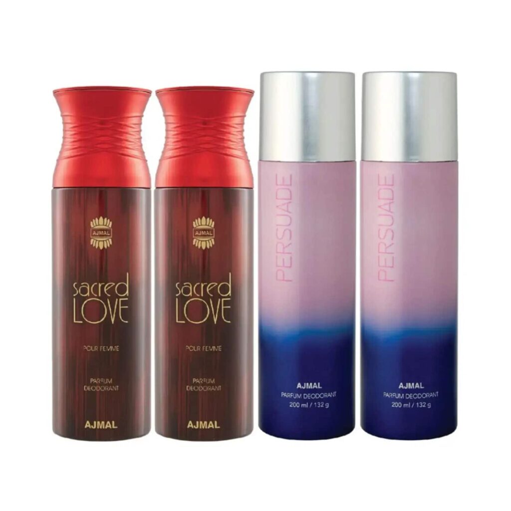 AJMAL 2 Sacred Love And 2 Persuade Deodorants (4Pc) - Ajmal