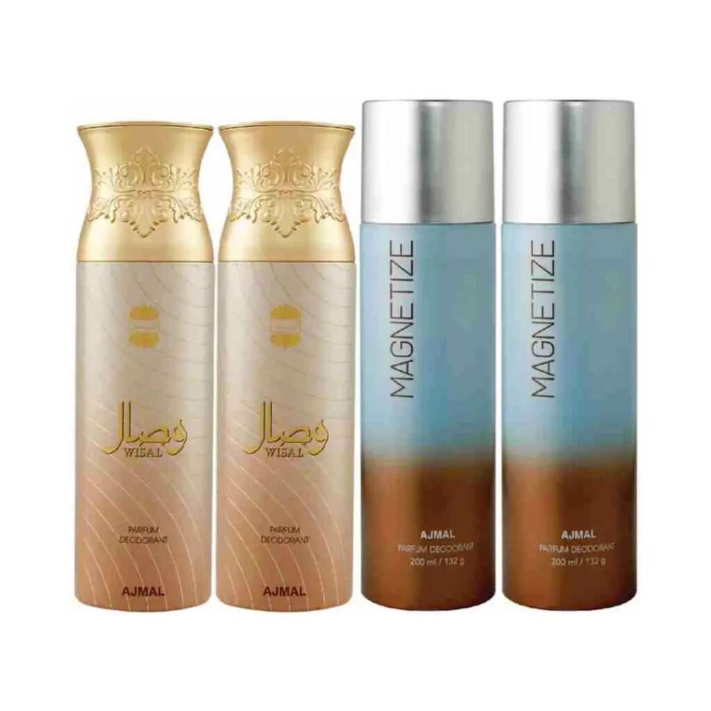 AJMAL 2 Wisal And 2 Magnetize Deodorants (4Pc) - Ajmal