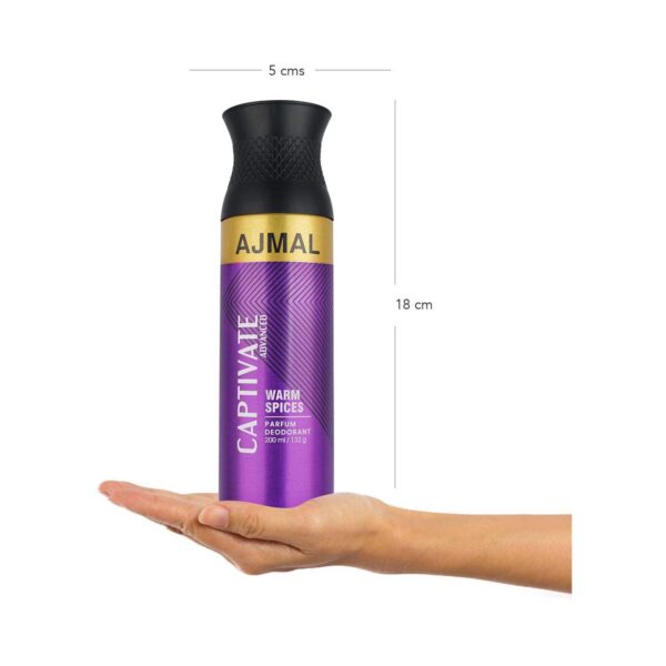 AJMAL Afterglow, Captivate Advanced & Nemesis Deodorant Spray For Unisex Set - (3 Pcs) - Ajmal
