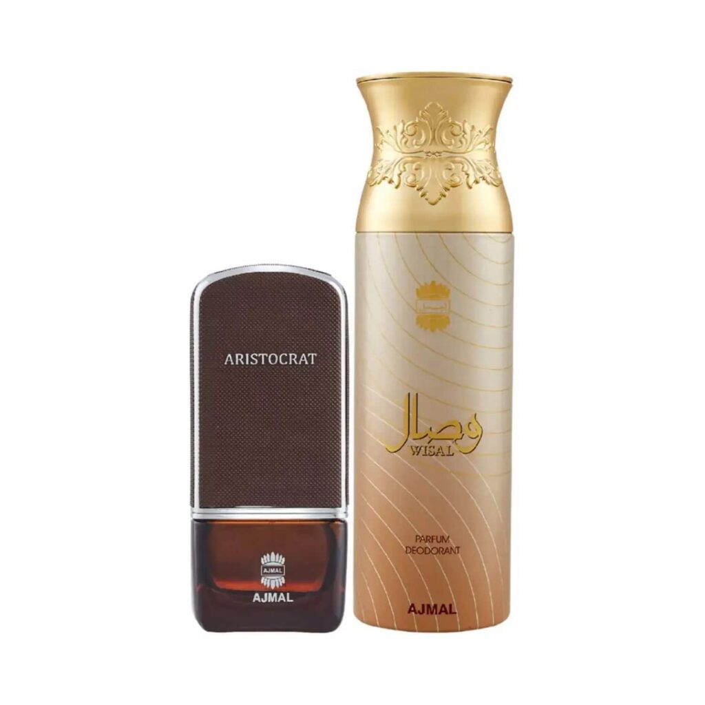 AJMAL Aristocrat Eau De Parfum And Wisal Deodorant (2Pc) - Ajmal