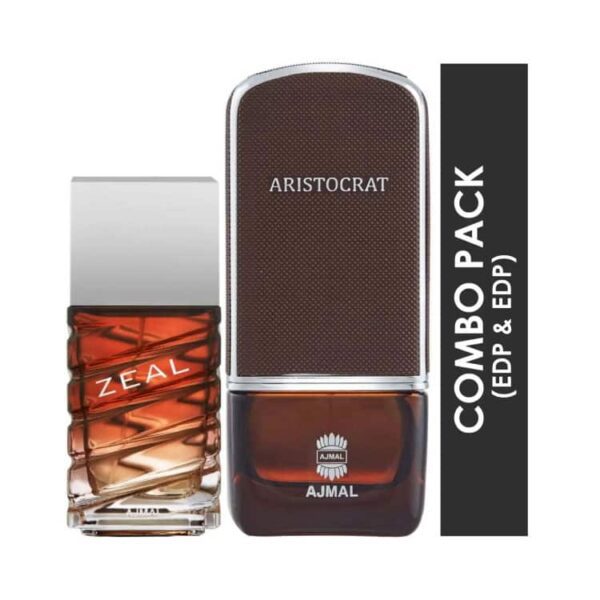 AJMAL Aristocrat Eau De Parfum Citrus Woody Perfume And Zeal Eau De Parfum Aquatic Woody Perfume - (2Pcs) - Ajmal