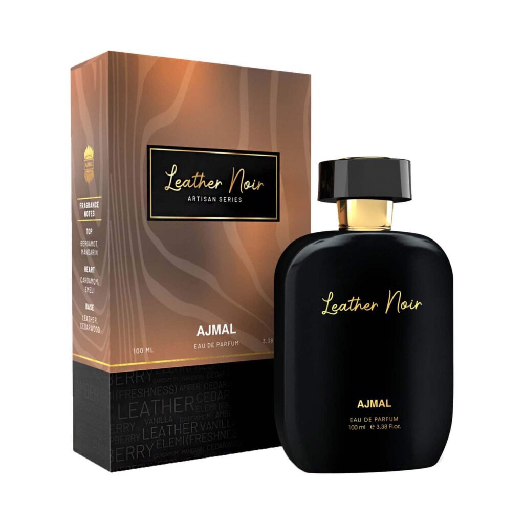 AJMAL ARTISAN - LEATHER NOIR Long Lasting Hand Picked Luxury Perfume For Men (100 ml) - Ajmal