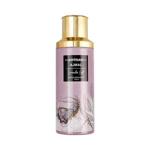 AJMAL Artisan Lust Deodorant Perfume Lavender Long Lasting Spray Gift for Women (150ml) - Ajmal