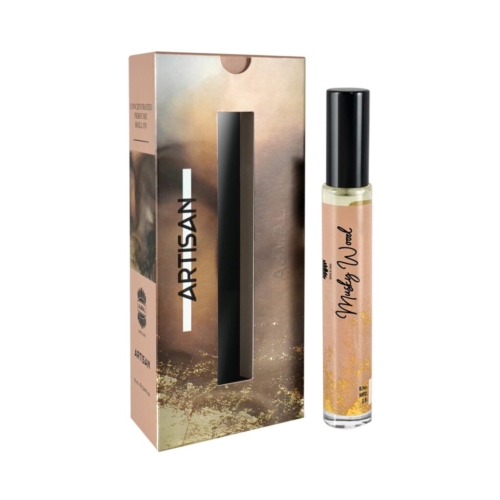 AJMAL Artisan Musky Wood Concentrated Perfume Gift for Men (10ml) - Ajmal