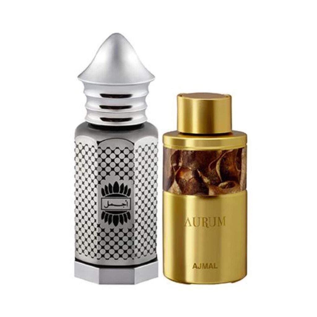 AJMAL Asher Oriental Attar And Aurum Fruity Floral Attar - (2Pcs) - Ajmal