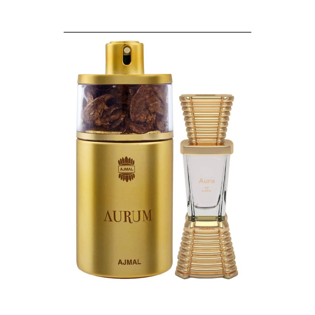 AJMAL Aurum Eau De Parfum Fruity Floral Perfume And Aura Floral Fruity - (2Pcs) - Ajmal