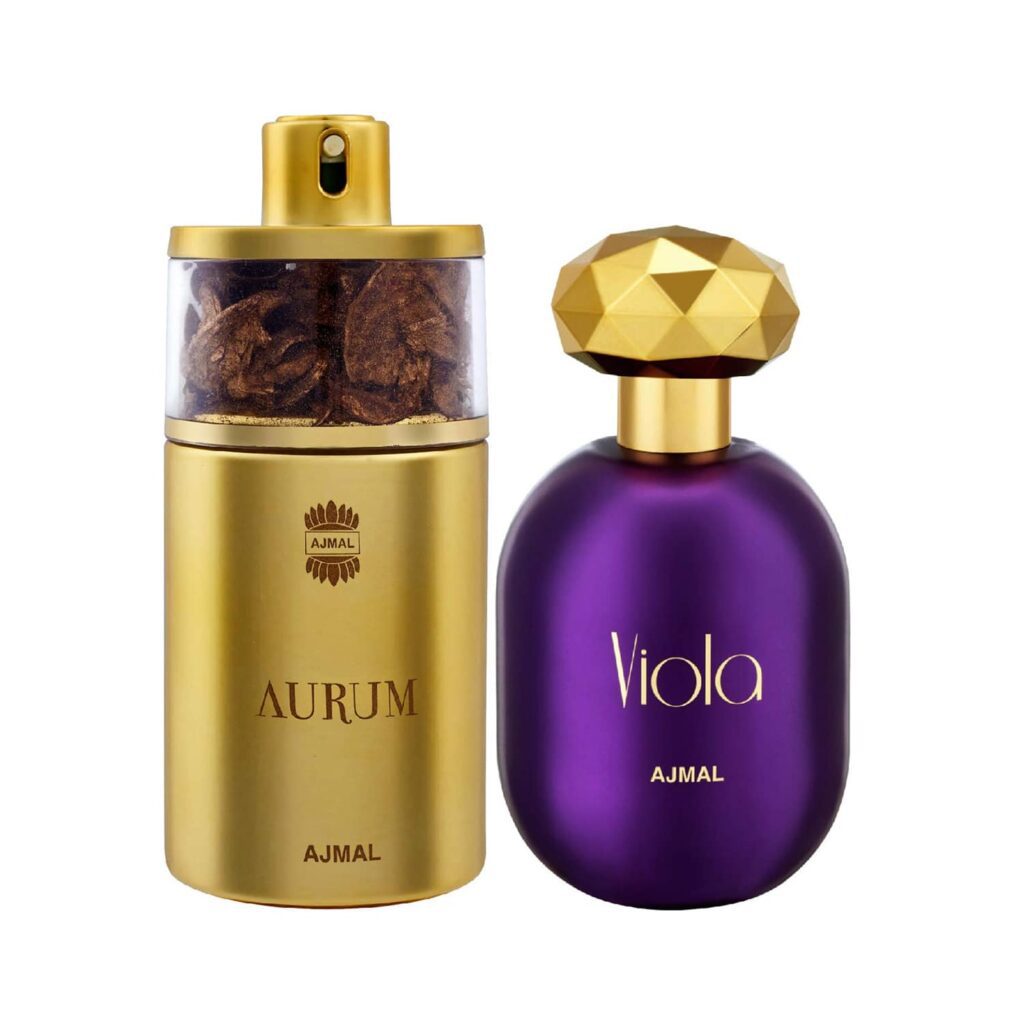 AJMAL Aurum Eau De Parfum Fruity Floral Perfume And Viola Eau De Parfum Fruity Floral Perfume - (2Pcs) - Ajmal