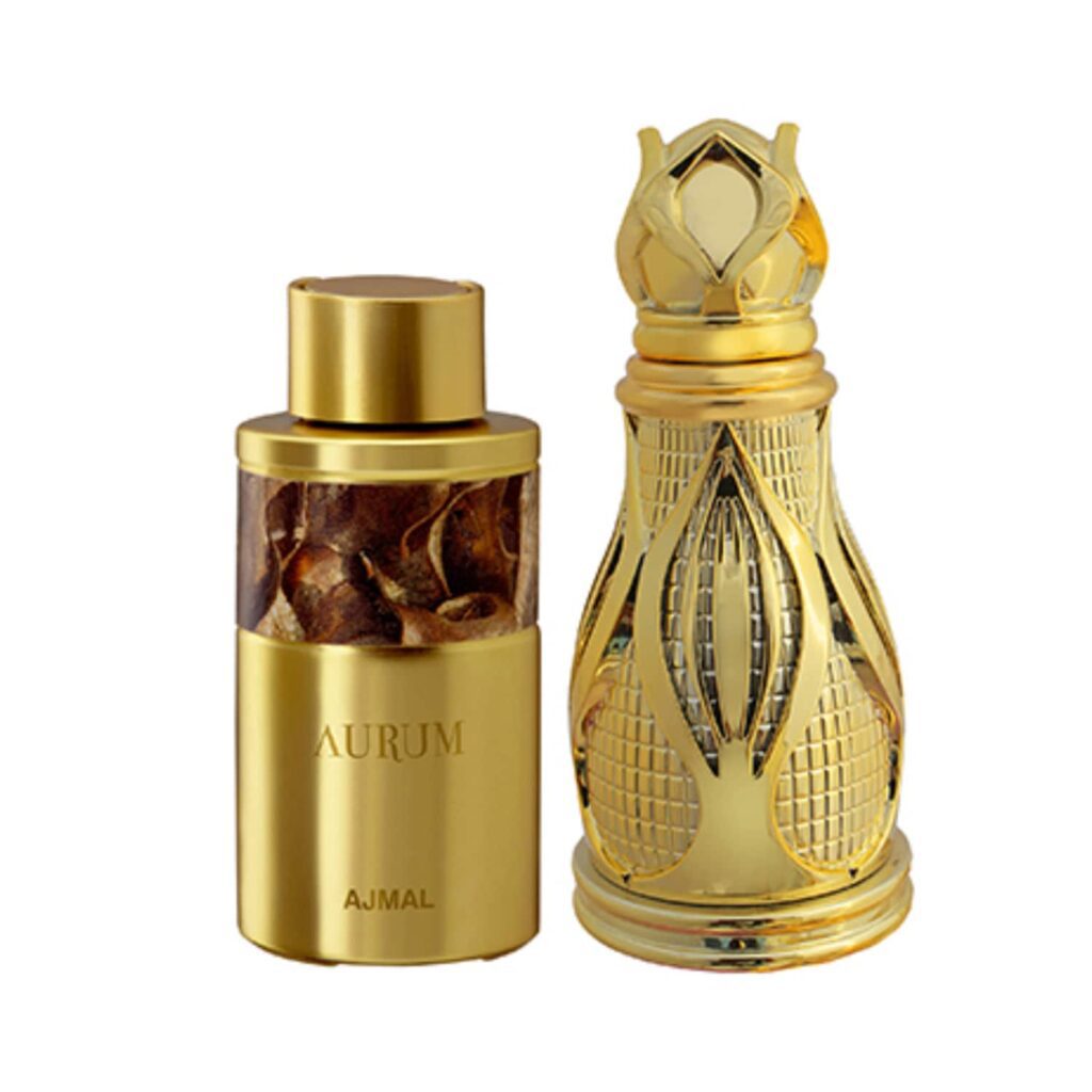 AJMAL Aurum Fruity Floral Attar And Khofooq Woody Oudhy Attar - (2Pcs) - Ajmal