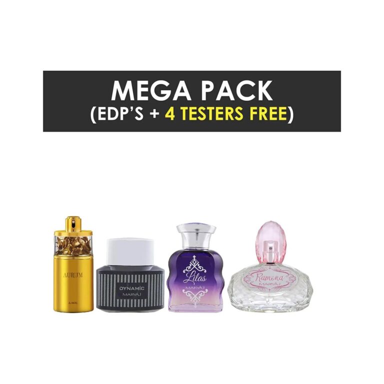AJMAL Aurum & Maryaj Dynamic For Him & Lilas For Her & Ramona Eau De Parfum (4Pc) - Ajmal