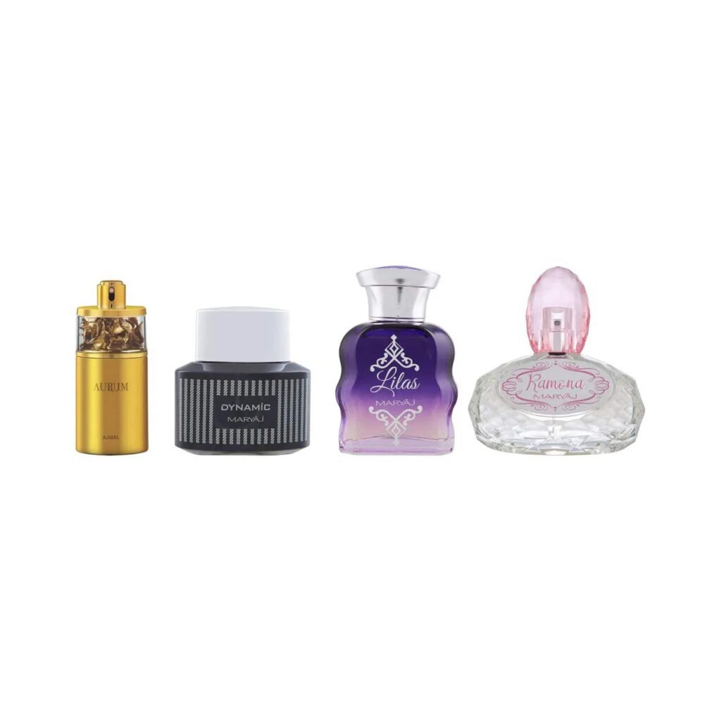 AJMAL Aurum & Maryaj Dynamic For Him & Lilas For Her & Ramona Eau De Parfum (4Pc) - Ajmal
