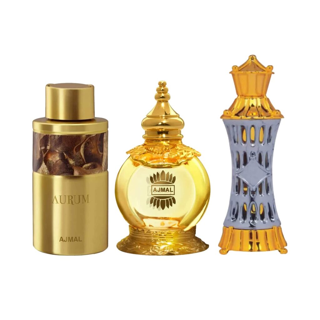 Ajmal Aurum + Mukhallat + Mizyaan CP Minis Pack of 3 Combo - Ajmal
