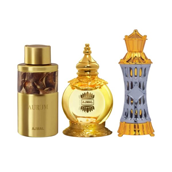 Ajmal Aurum + Mukhallat + Mizyaan CP Minis Pack of 3 Combo - Ajmal