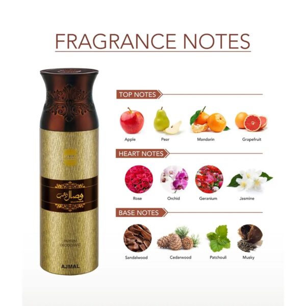 AJMAL Aurum & Raindrops & Wisal Dhahab Deodorant Spray for Men & Women - Pack of 3 (200ml Each) - Ajmal