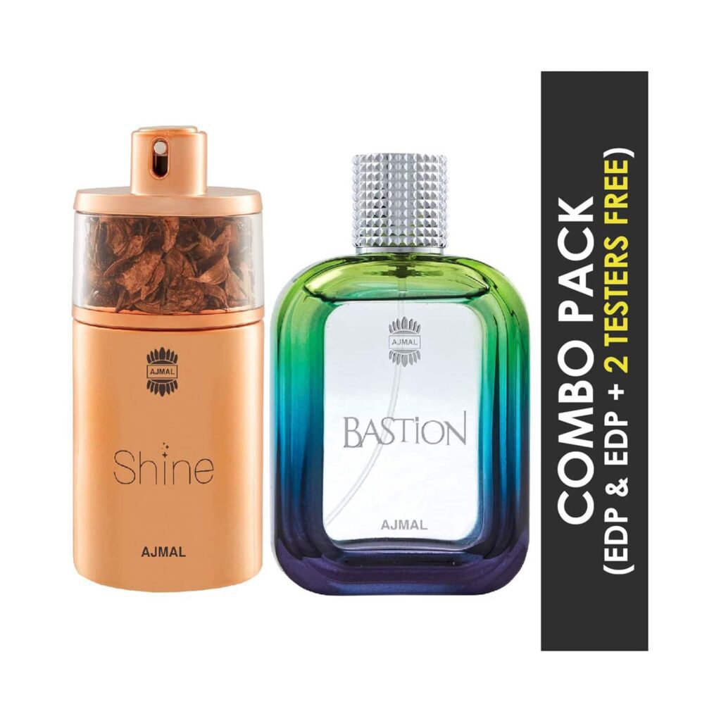 AJMAL Bastion & Shine Eau De Parfum Combo Pack (2 Pcs) - Ajmal