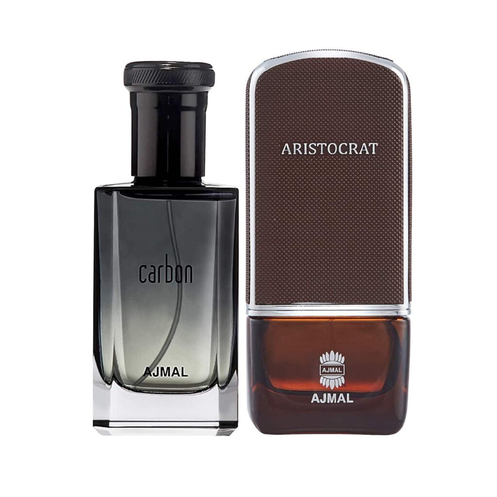 AJMAL Carbon Eau De Parfum Citrus Spicy Perfume And Aristocrat Eau De Parfum Citrus Woody Perfume - (2Pcs) - Ajmal